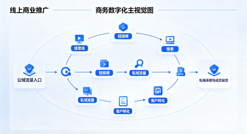 修武县线上商业推广怎么做？全域流量闭环搭建与低成本转化实战指南